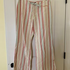 Striped flare pants